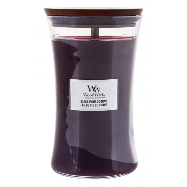 WoodWick Black Plum Cognac Illatgyertya 610 g