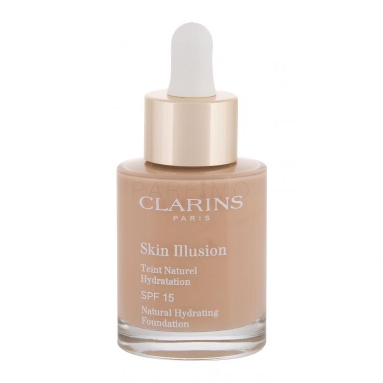 Clarins Skin Illusion Natural Hydrating SPF15 Alapozó nőknek 30 ml Változat 108 Sand