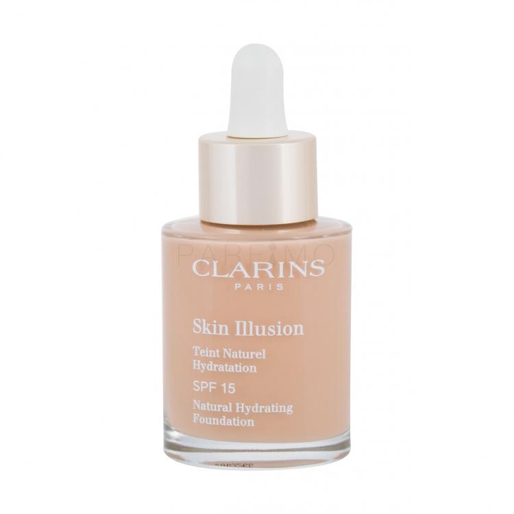 Clarins Skin Illusion Natural Hydrating SPF15 Alapozó nőknek 30 ml Változat 108.5 Cashew