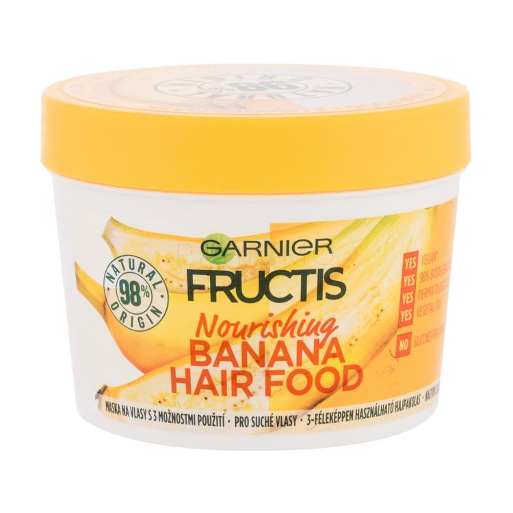 Garnier Fructis Hair Food Banana Nourishing Mask Hajpakolás nőknek 390 ml