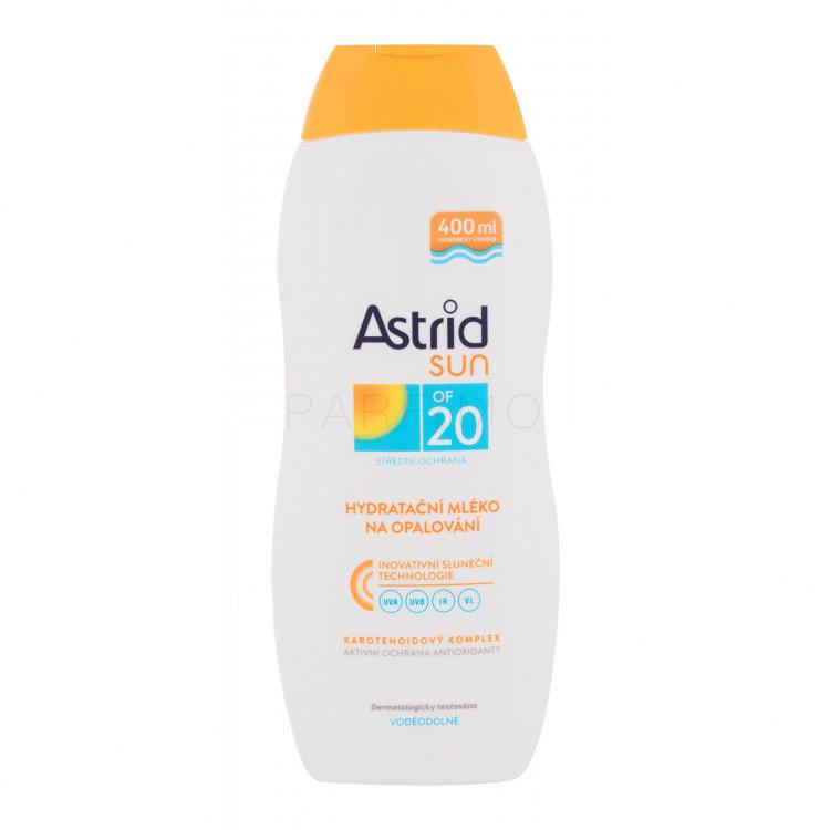 Astrid Sun Moisturizing Suncare Milk SPF20 Fényvédő készítmény testre 400 ml