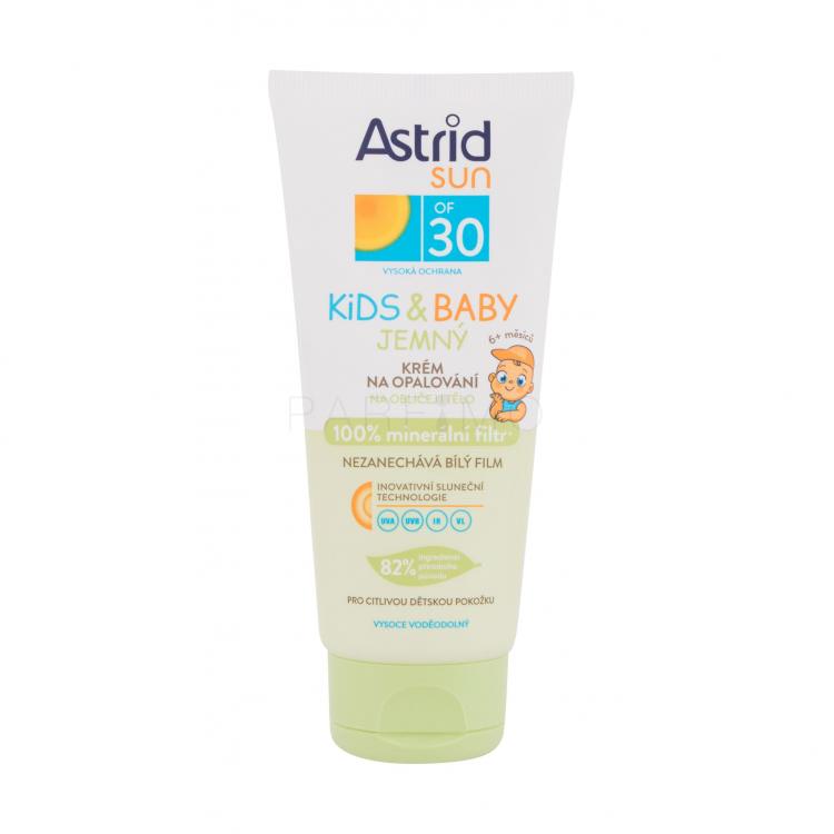 Astrid Sun Kids &amp; Baby Soft Face and Body Cream SPF30 Fényvédő készítmény testre gyermekeknek 100 ml