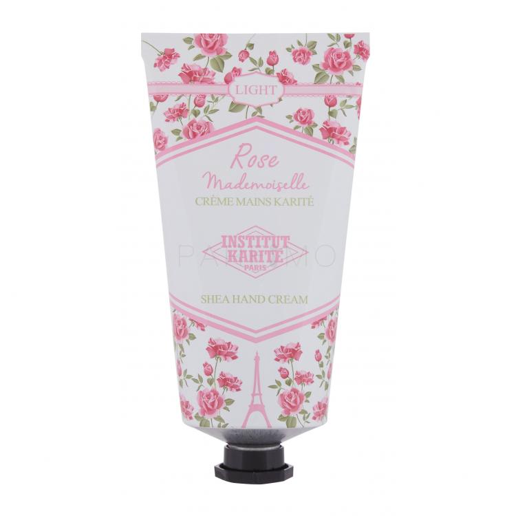 Institut Karité Light Hand Cream Rose Mademoiselle Kézkrém nőknek 75 ml