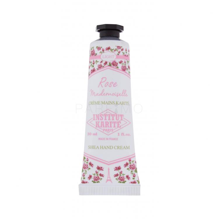 Institut Karité Light Hand Cream Rose Mademoiselle Kézkrém nőknek 30 ml