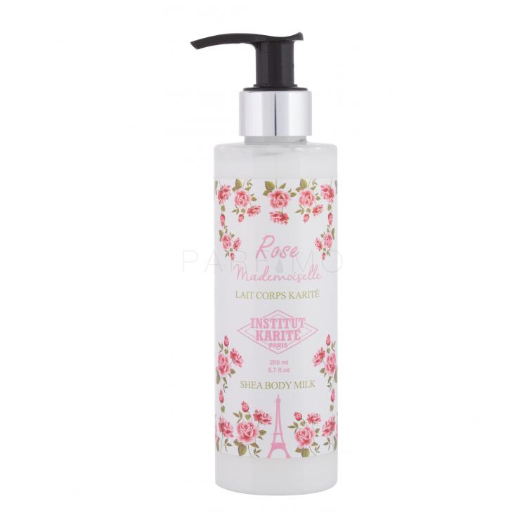 Institut Karité Shea Body Milk Rose Mademoiselle Testápoló tej nőknek 200 ml