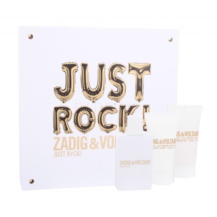 Zadig &amp; Voltaire Just Rock! Ajándékcsomagok Eau de Parfum 50 ml + testápoló tej 50 ml + tusfürdő 50 ml