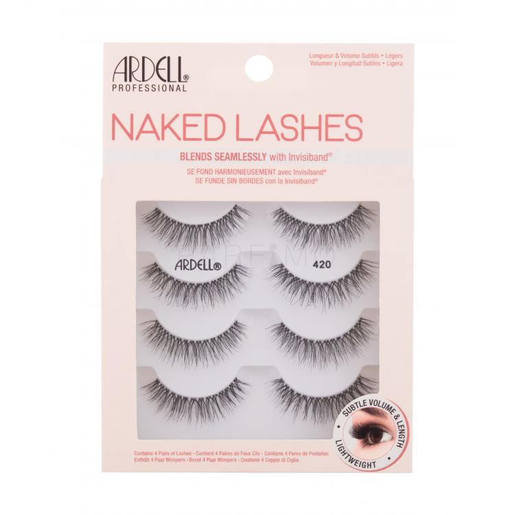 Ardell Naked Lashes 420 Műszempilla nőknek 4 db Változat Black