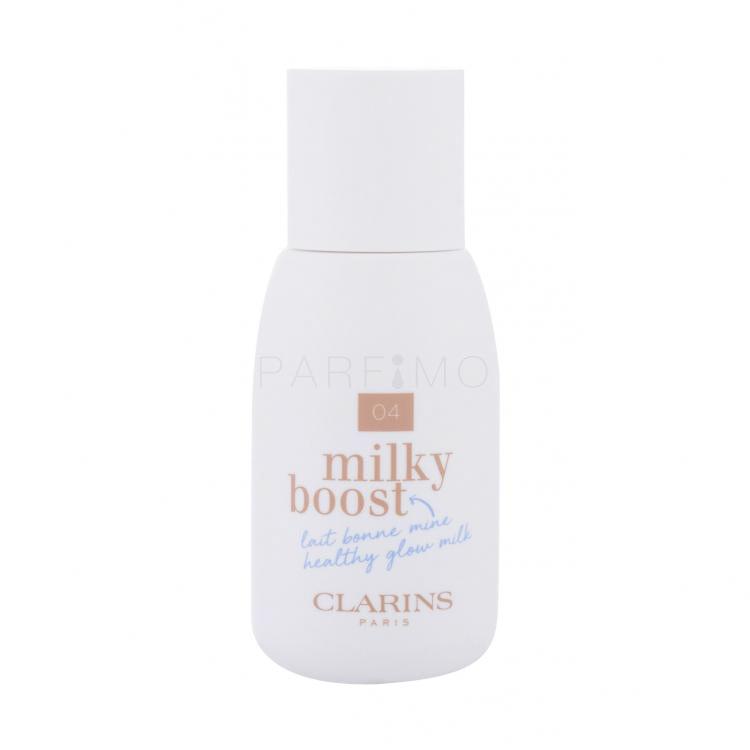 Clarins Milky Boost Alapozó nőknek 50 ml Változat 04 Milky Auburn