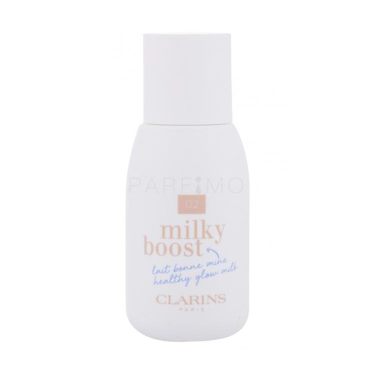 Clarins Milky Boost Alapozó nőknek 50 ml Változat 02 Milky Nude