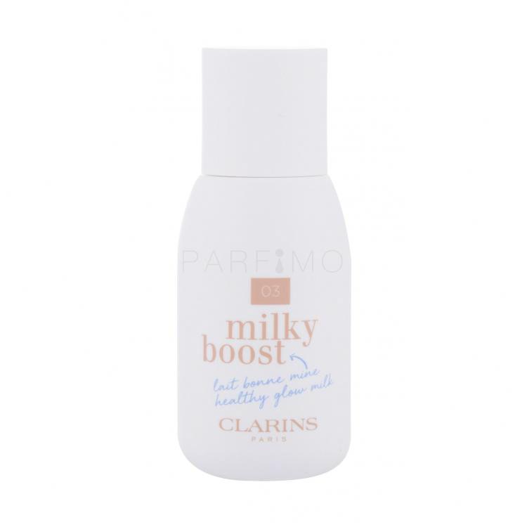 Clarins Milky Boost Alapozó nőknek 50 ml Változat 03 Milky Cashew