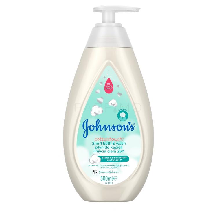 Johnson´s CottonTouch 2-in-1 Bath &amp; Wash Tusfürdő gyermekeknek 500 ml