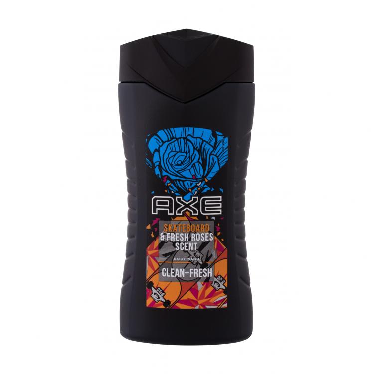 Axe Skateboard &amp; Fresh Roses Scent Tusfürdő férfiaknak 250 ml