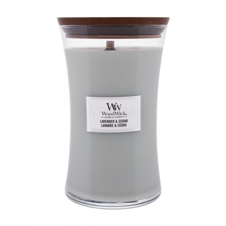 WoodWick Lavender &amp; Cedar Illatgyertya 610 g