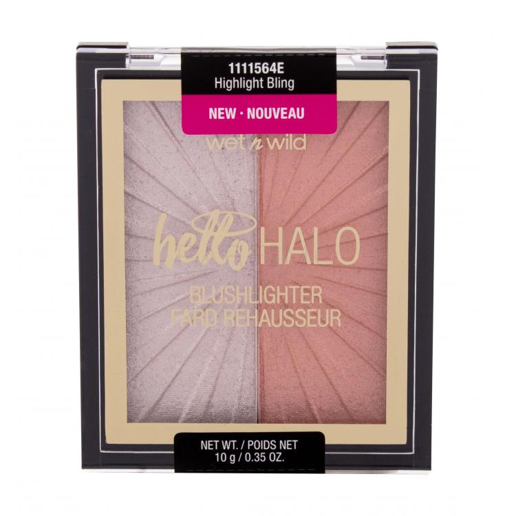 Wet n Wild MegaGlo Hello Halo Kontúrozó paletta nőknek 10 g Változat Highlight Bling