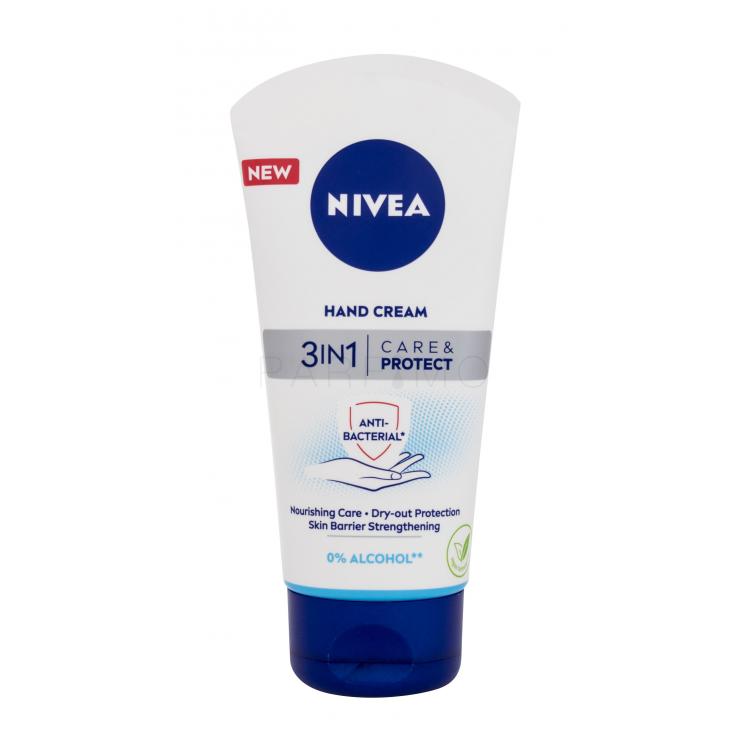 Nivea Care &amp; Protect 3in1 Kézkrém nőknek 75 ml