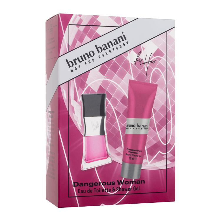 Bruno Banani Dangerous Woman Ajándékcsomagok Eau de Toilette 30 ml + tusfürdő 50 ml