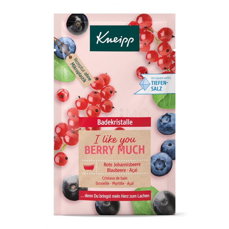 Kneipp Mineral Bath Salt I Like You Berry Much Redcurrant, Blueberry &amp; Acai Fürdősó 60 g