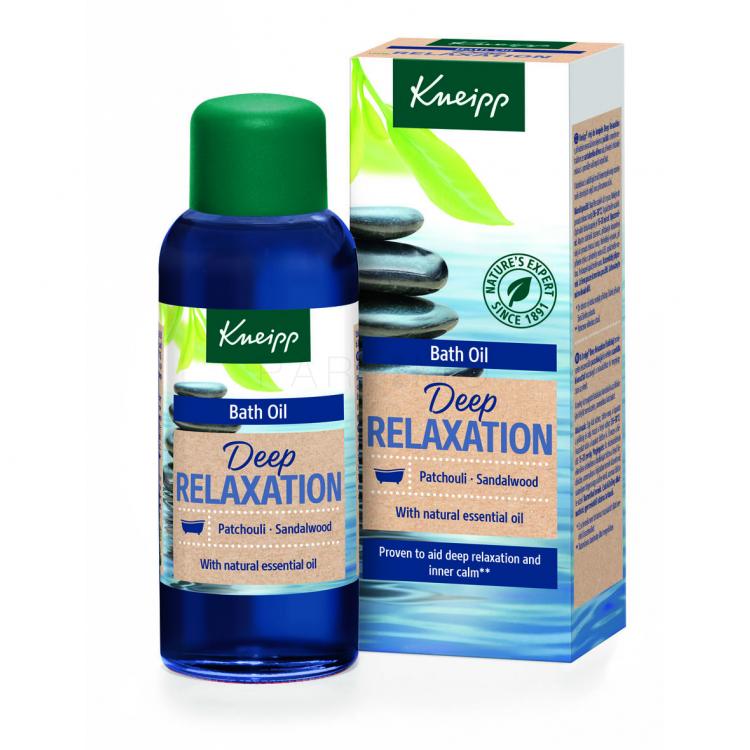 Kneipp Deep Relaxation Bath Oil Patchouli &amp; Sandalwood Fürdőolaj 100 ml