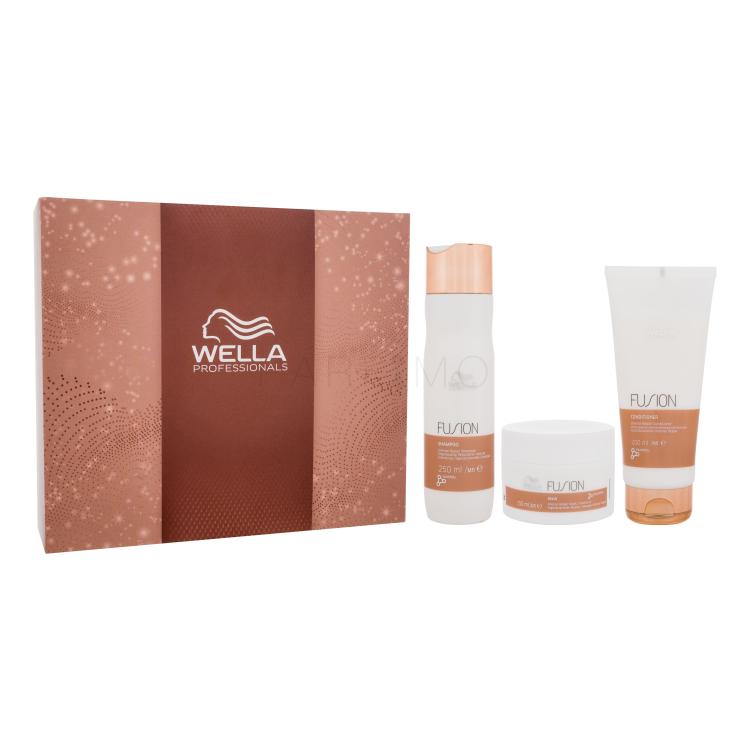 Wella Professionals Fusion Ajándékcsomagok Fusion sampon 250 ml + Fusion kondicionáló 200 ml + Fusion hajpakolás 150 ml