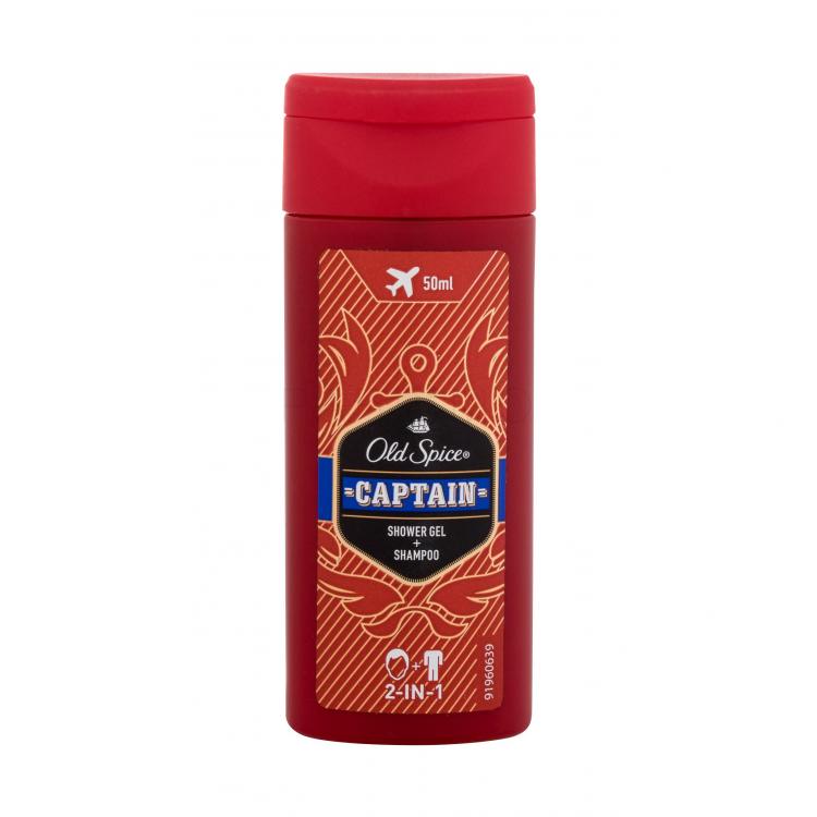 Old Spice Captain 2-In-1 Tusfürdő férfiaknak 50 ml