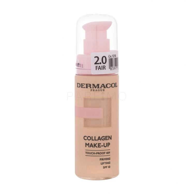 Dermacol Collagen Make-up SPF10 Alapozó nőknek 20 ml Változat Fair 2.0