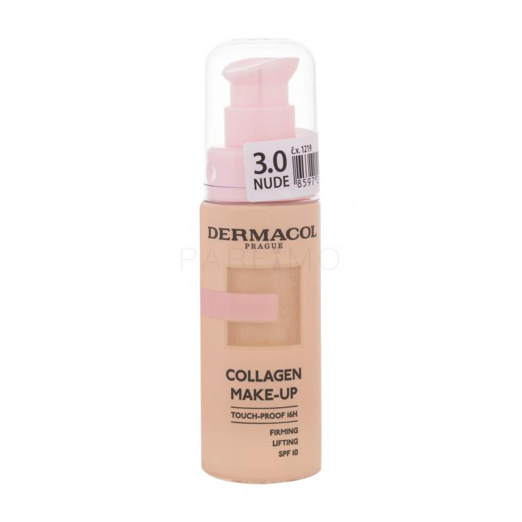 Dermacol Collagen Make-up SPF10 Alapozó nőknek 20 ml Változat Nude 3.0