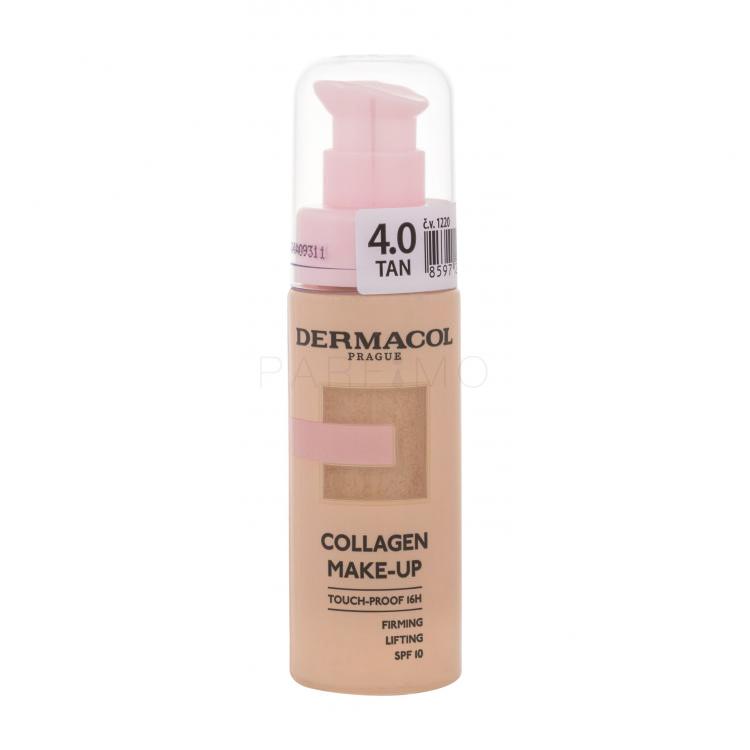 Dermacol Collagen Make-up SPF10 Alapozó nőknek 20 ml Változat Tan 4.0