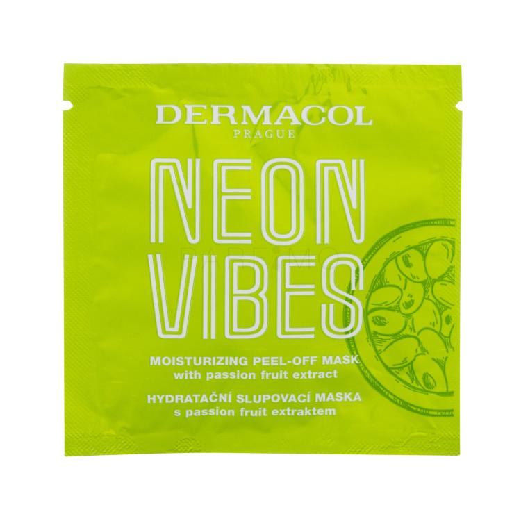 Dermacol Neon Vibes Moisturizing Peel-Off Mask Arcmaszk nőknek 8 ml