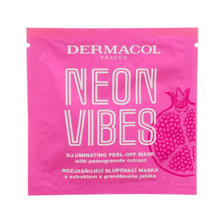 Dermacol Neon Vibes Illuminating Peel-Off Mask Arcmaszk nőknek 8 ml