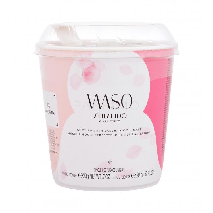 Shiseido Waso Silky Smooth Sakura Mochi Mask Arcszérum nőknek 20 g