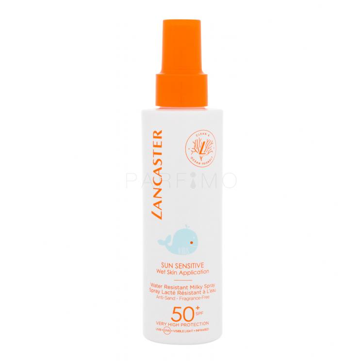 Lancaster Sun Sensitive Water Resistant Milky Spray SPF50+ Fényvédő készítmény testre gyermekeknek 150 ml