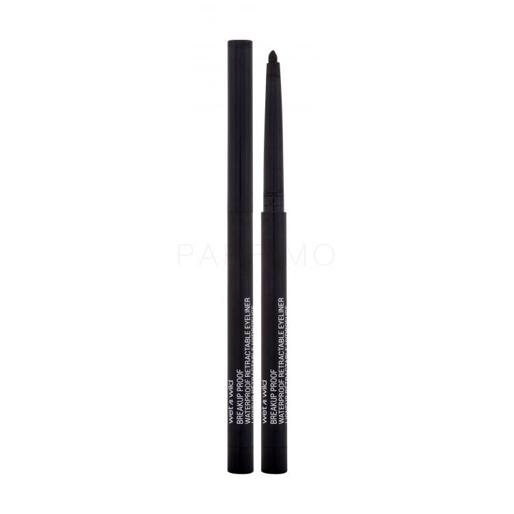 Wet n Wild Breakup Proof Waterproof Retractable Eyeliner Szemceruza nőknek 0,23 g Változat Blackest Black