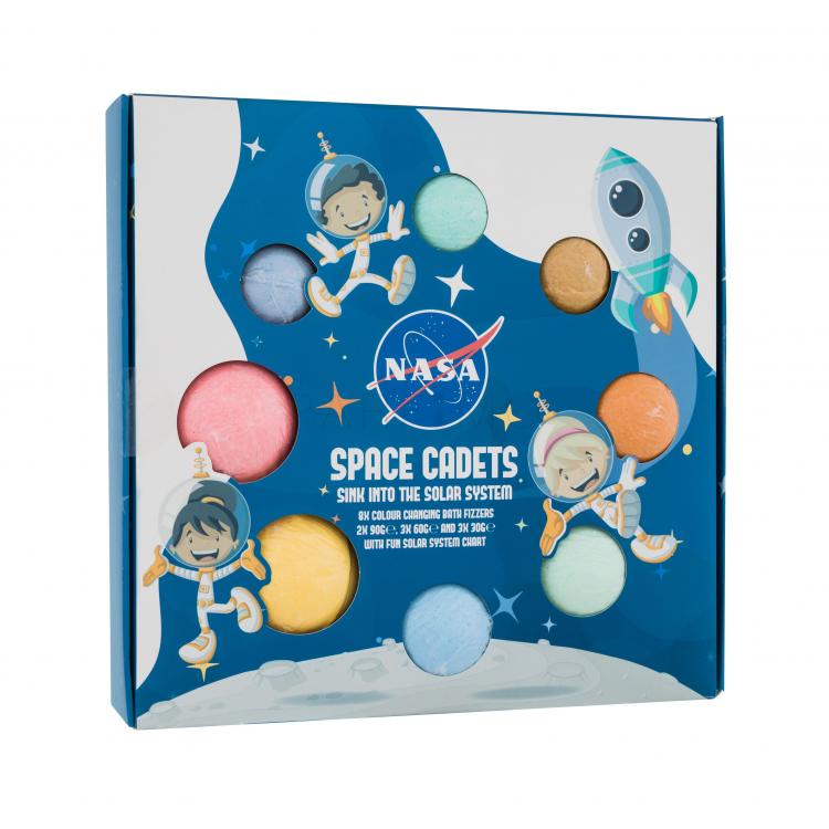 NASA Space Cadets Bath Fizzers Kit Ajándékcsomagok fürdőbomba 2 x 90 g + fürdőbomba 3 x 60 g + fürdőbomba 3 x 30 g