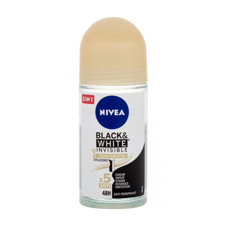 Nivea Black &amp; White Invisible Silky Smooth 48h Izzadásgátló nőknek 50 ml