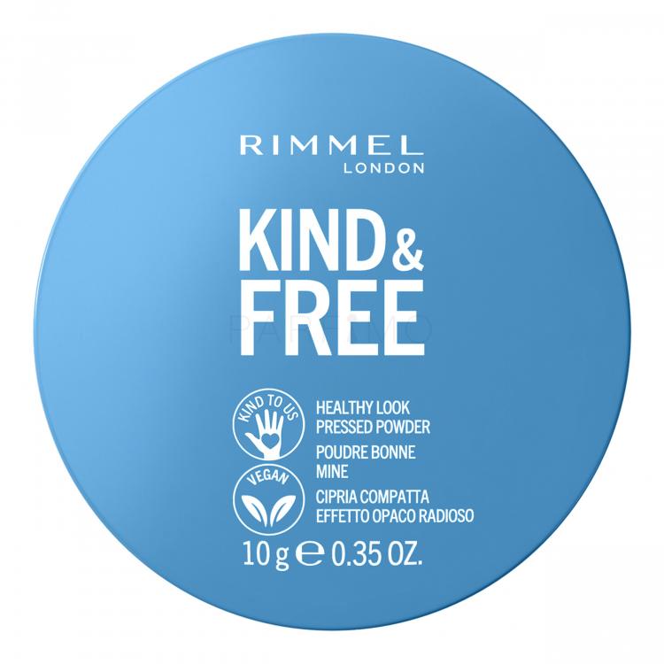 Rimmel London Kind &amp; Free Healthy Look Pressed Powder Púder nőknek 10 g Változat 020 Light