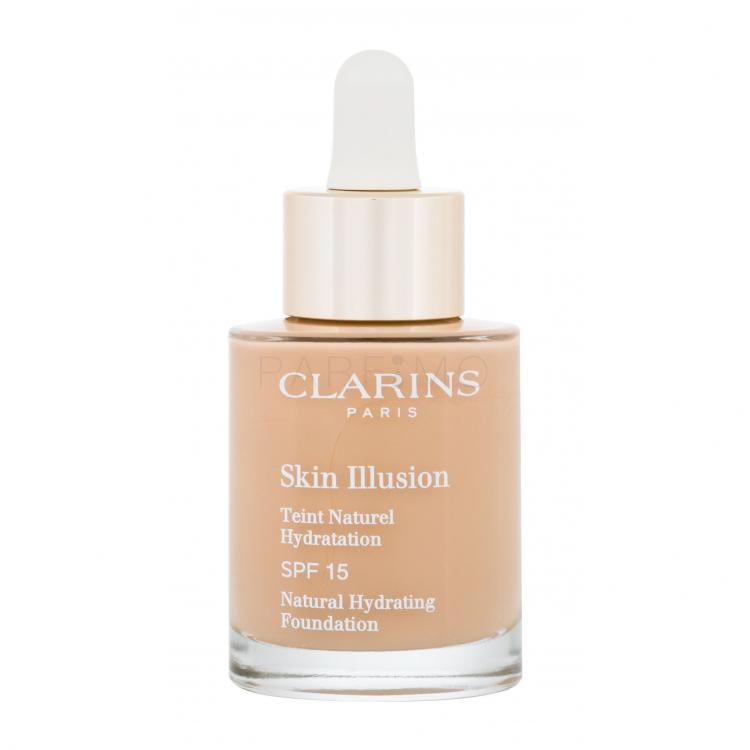 Clarins Skin Illusion Natural Hydrating SPF15 Alapozó nőknek 30 ml Változat 110 Honey