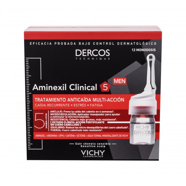 Vichy Dercos Aminexil Clinical 5 Hajhullás elleni készítmény férfiaknak 12x6 ml