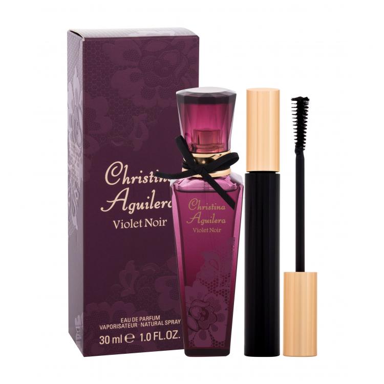 Christina Aguilera Violet Noir Ajándékcsomagok Eau de Parfum 30 ml + Mascara szempillaspirál 10 ml