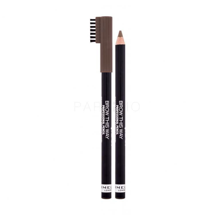 Rimmel London Brow This Way Professional Pencil Szemöldökceruza nőknek 1,4 g Változat 006 Brunette