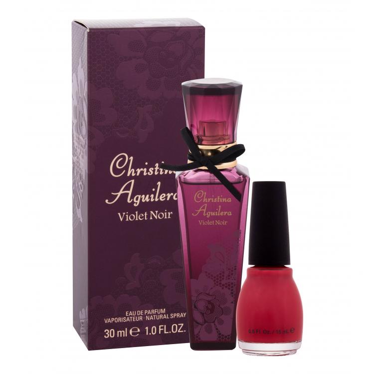 Christina Aguilera Violet Noir Ajándékcsomagok Eau de Parfum 30 ml + körömlakk 15 ml