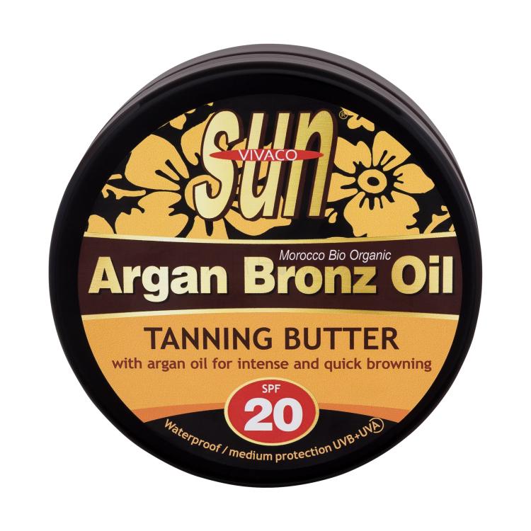 Vivaco Sun Argan Bronz Oil Tanning Butter SPF20 Fényvédő készítmény testre 200 ml