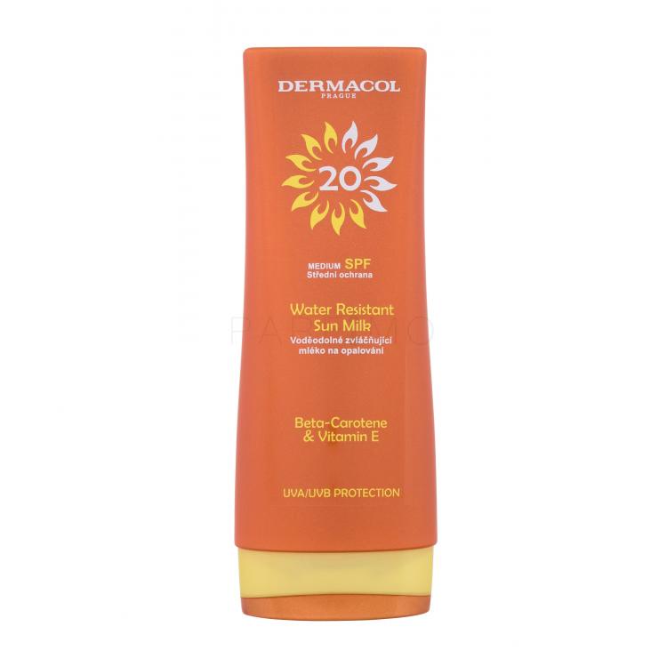 Dermacol Sun Water Resistant Milk SPF20 Fényvédő készítmény testre 200 ml