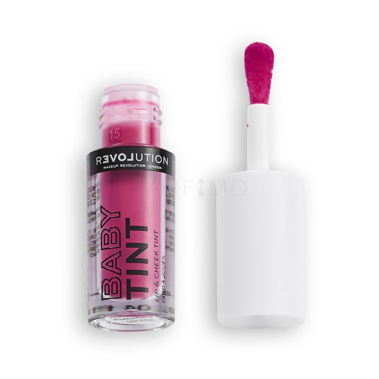 Revolution Relove Baby Tint Lip &amp; Cheek Rúzs nőknek 1,4 ml Változat Fuchsia