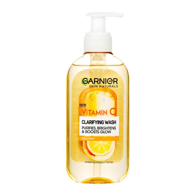 Garnier Skin Naturals Vitamin C Clarifying Wash Arctisztító gél nőknek 200 ml