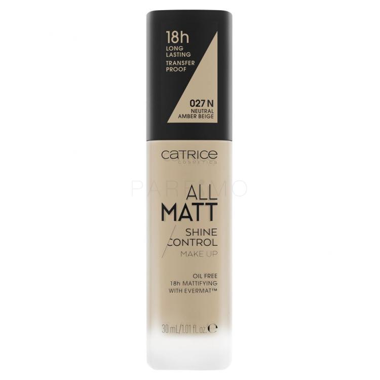 Catrice All Matt Alapozó nőknek 30 ml Változat 027 N Neutral Amber Beige