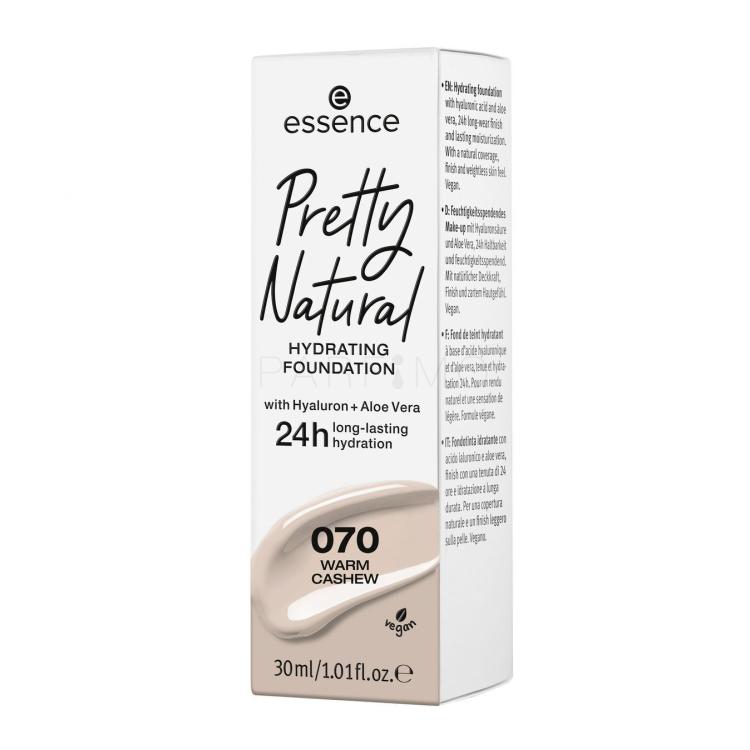 Essence Pretty Natural 24h Alapozó nőknek 30 ml Változat 070 Warm Cashew