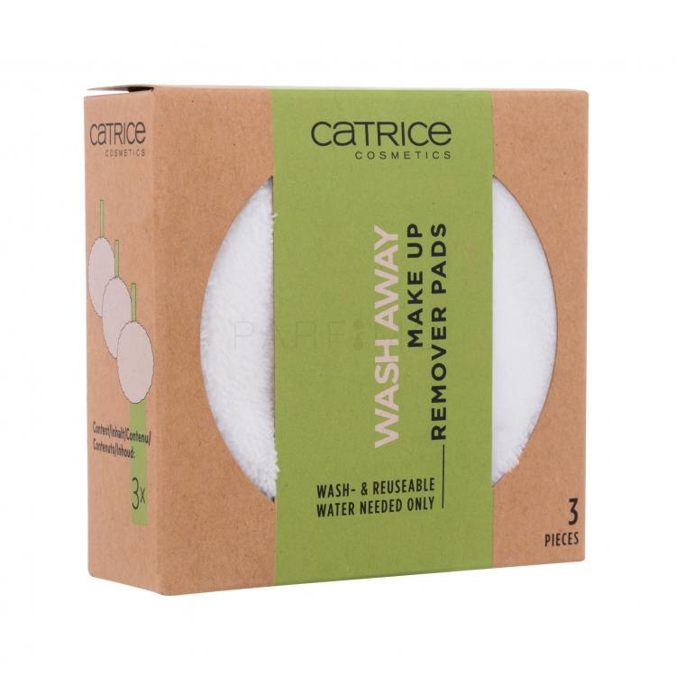 Catrice Wash Away Make Up Remover Pads Sminklemosó korong nőknek 3 db