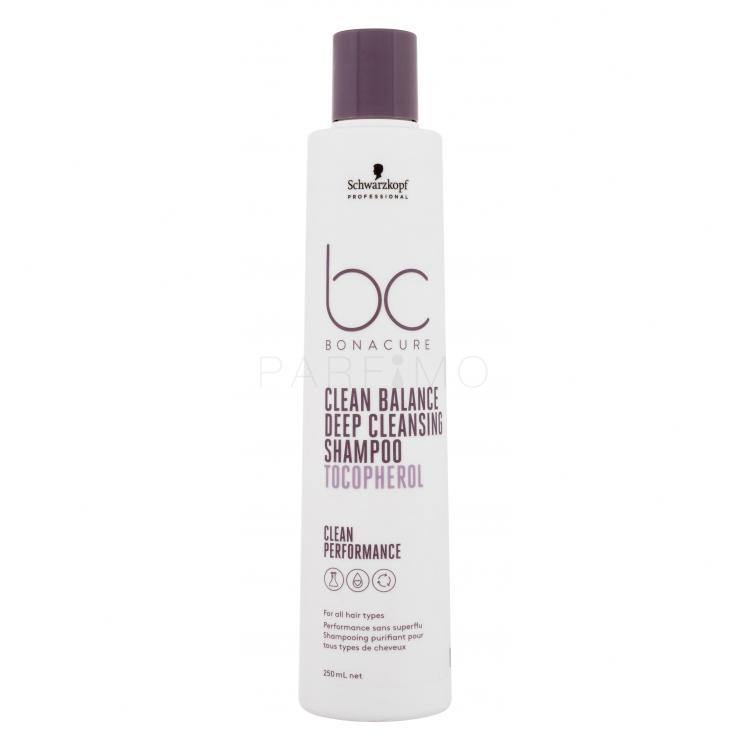 Schwarzkopf Professional BC Bonacure Clean Balance Tocopherol Shampoo Sampon nőknek 250 ml