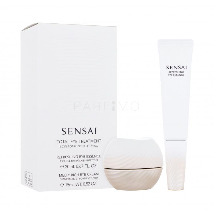 Sensai Expert Items Total Eye Treatment Ajándékcsomagok Refreshing Eye Essence szemkörnyékápoló szérum 20 ml + Melty Rich Eye Cream szemkörnyékápoló krém 15 ml Utántölthető