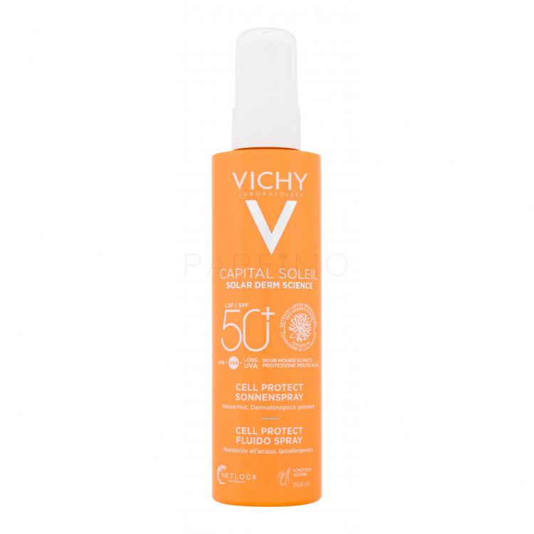 Vichy Capital Soleil Cell Protect Water Fluid Spray SPF50+ Fényvédő készítmény testre 200 ml